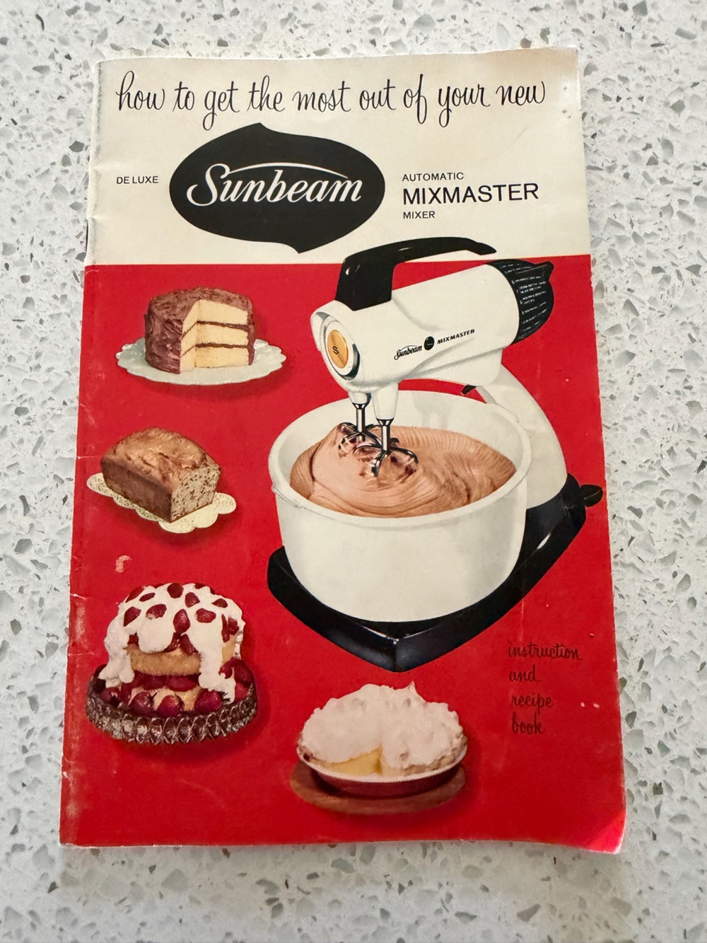 Hamilton Beach Cream and Black Retro Stand Mixer Illustration